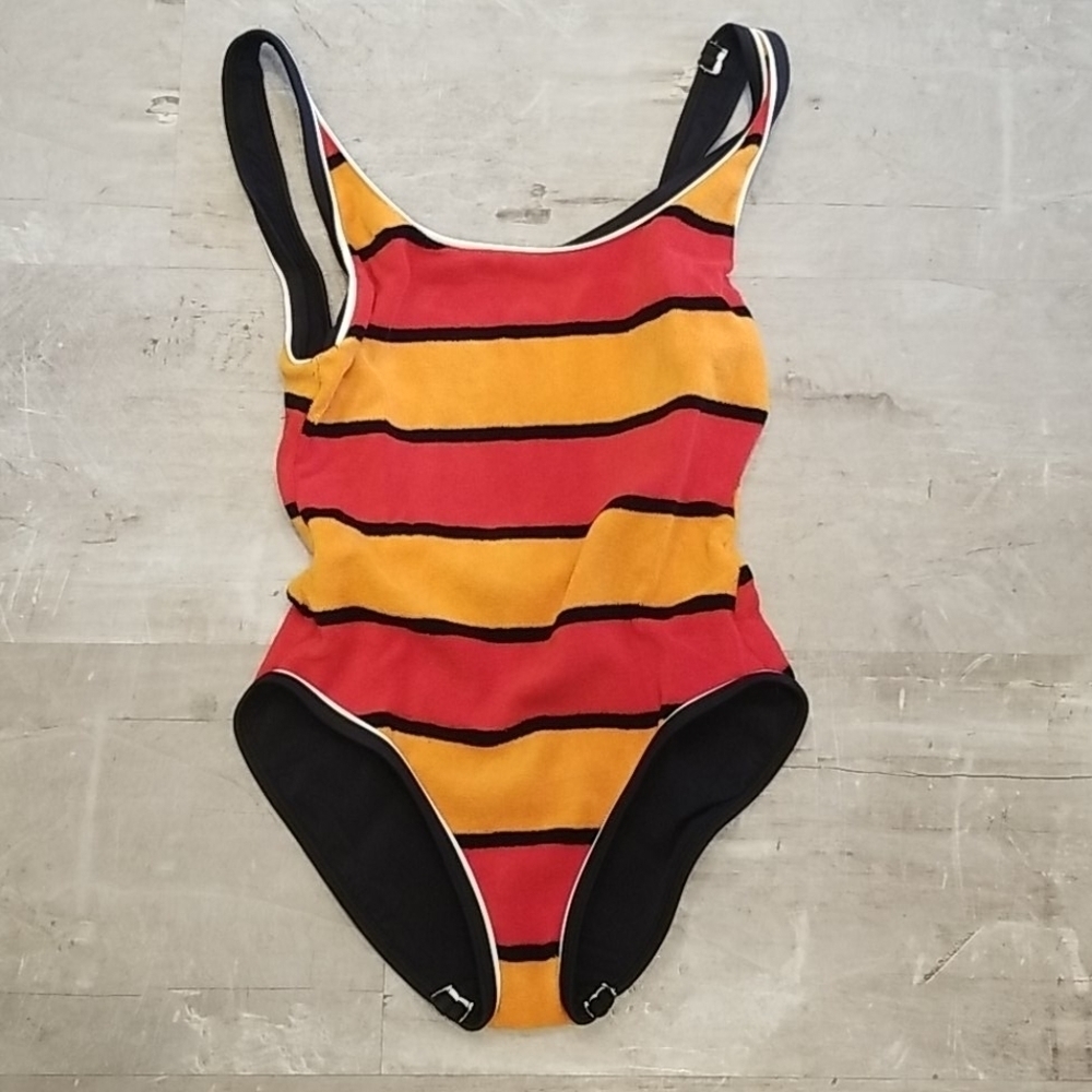 💕SOLID & STRIPED💕 Anne-Marie One Piece Swimsuit ~ Sunset Terry XS NWT - Picture 9 of 12